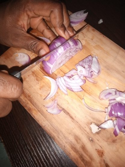 Ofada rice with seafood sauce and steamed Ugwu - Image 12