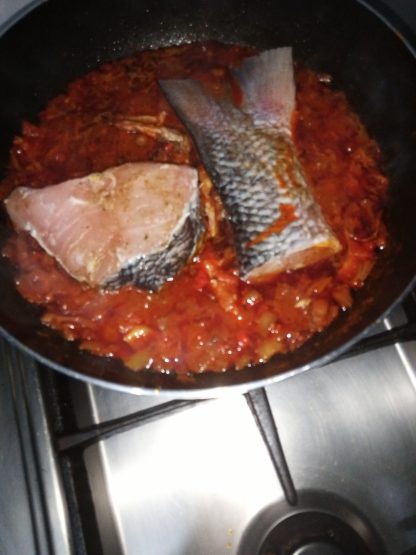 Ofada rice with seafood sauce and steamed Ugwu - Image 9